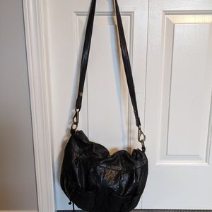 Luck Brand Calf skin black cross body/shoulder bag